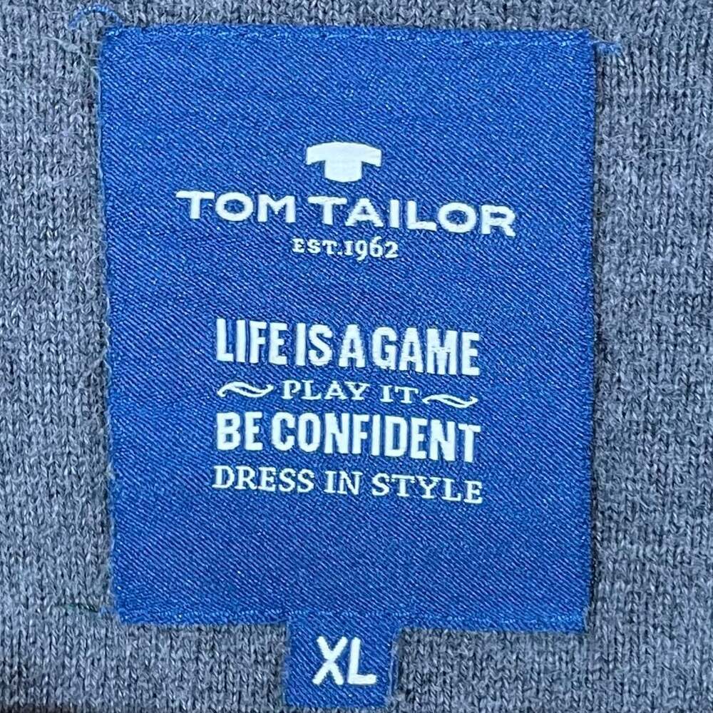 Tom Tailor Men's Green V-Neck Long Sleeve Knit Sweater Size XL - Picture 4 of 5